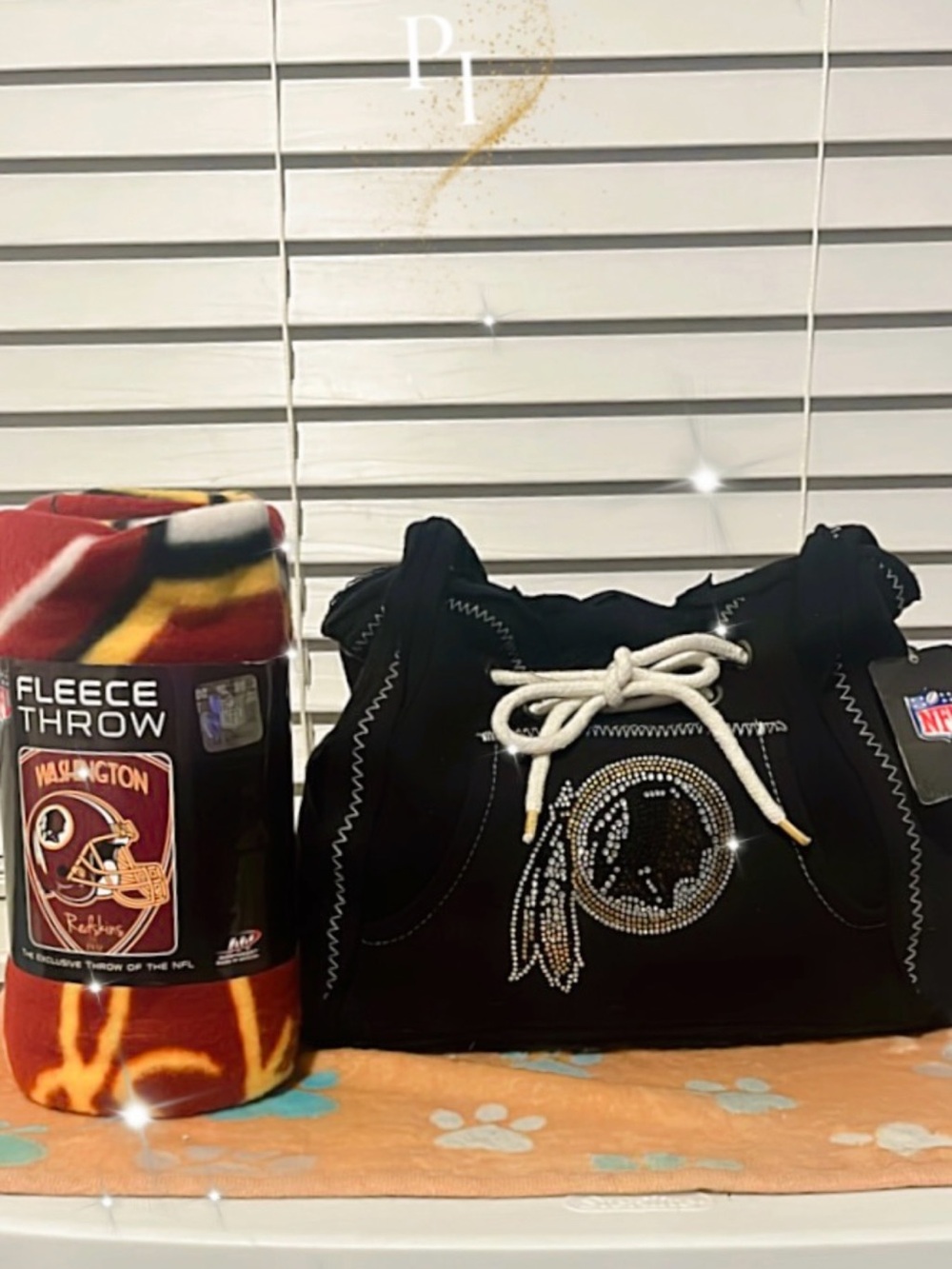 NFL Y2K Washington Redskins Purse & matching throw